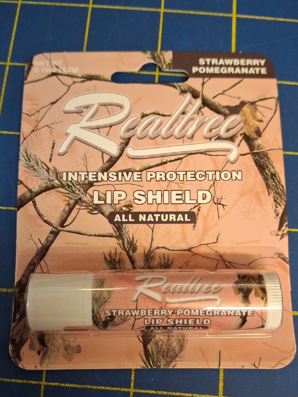 Realtree Strawberry-Pomegranate Peach Pink Lip Shield New Sealed Package